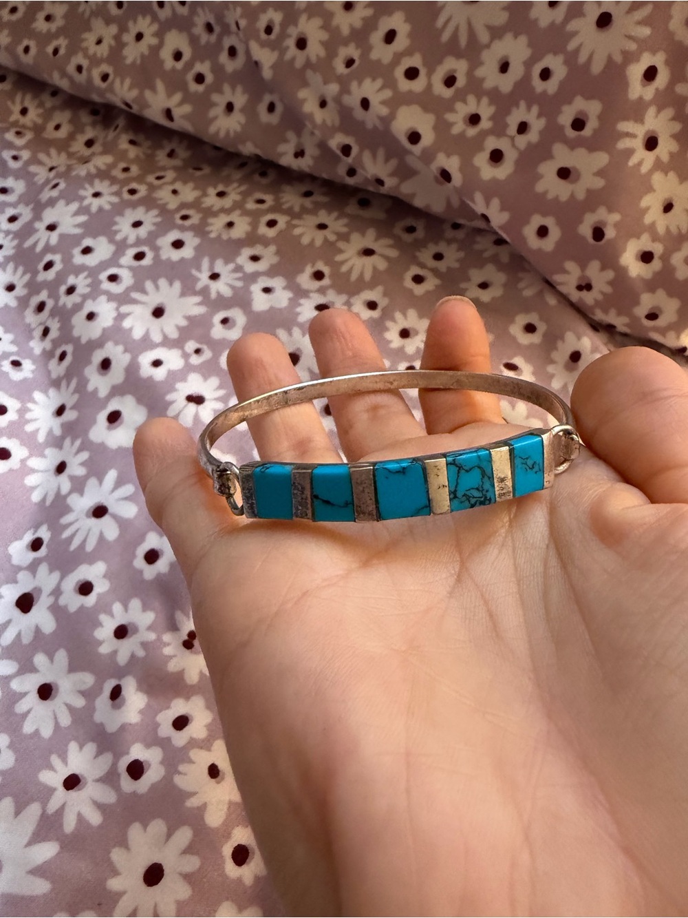 Turquoise Inlay bracelet bangle